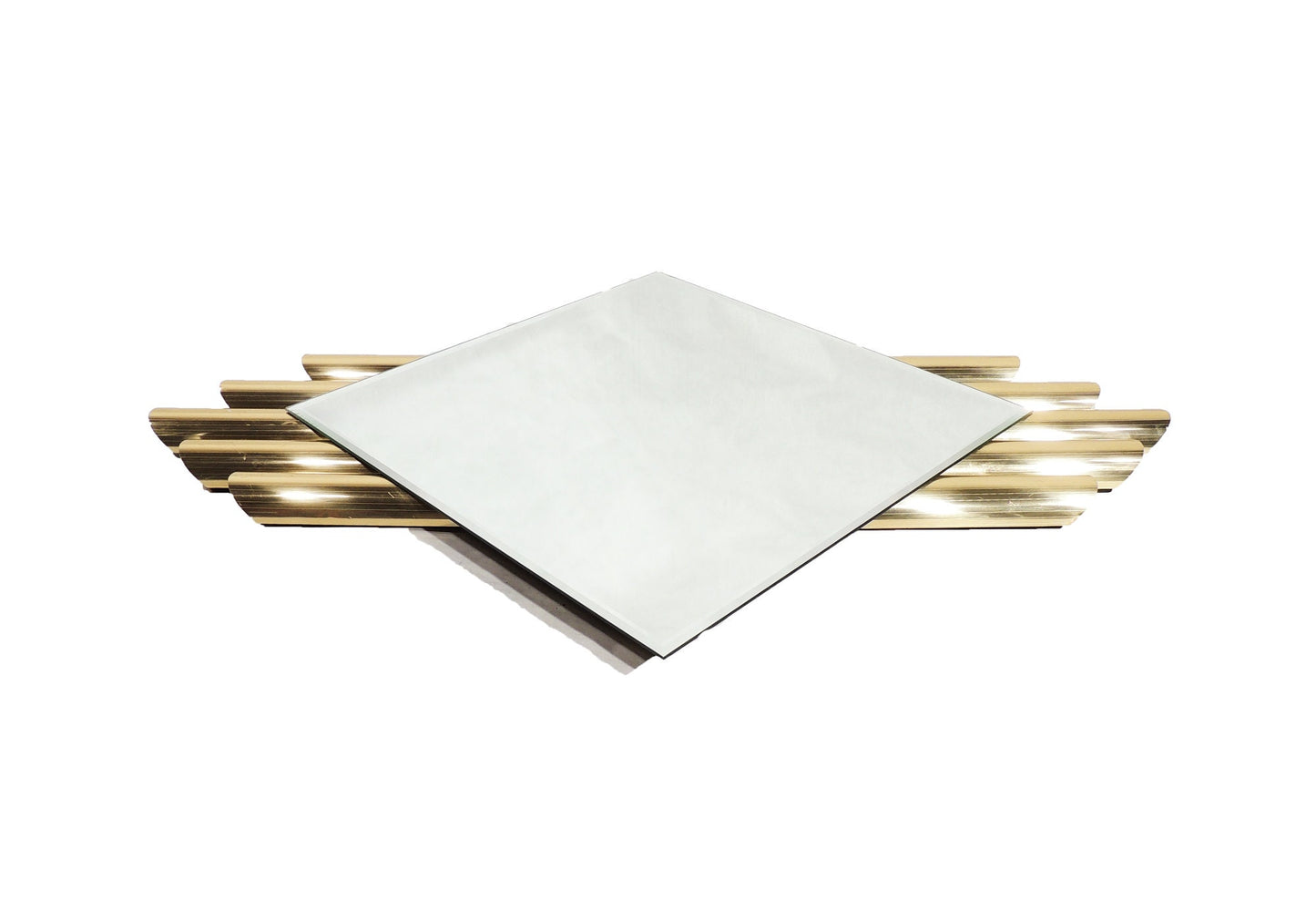 Vintage Hollywood Regency Accessory Art Mirror Wall Art style of Art Deco