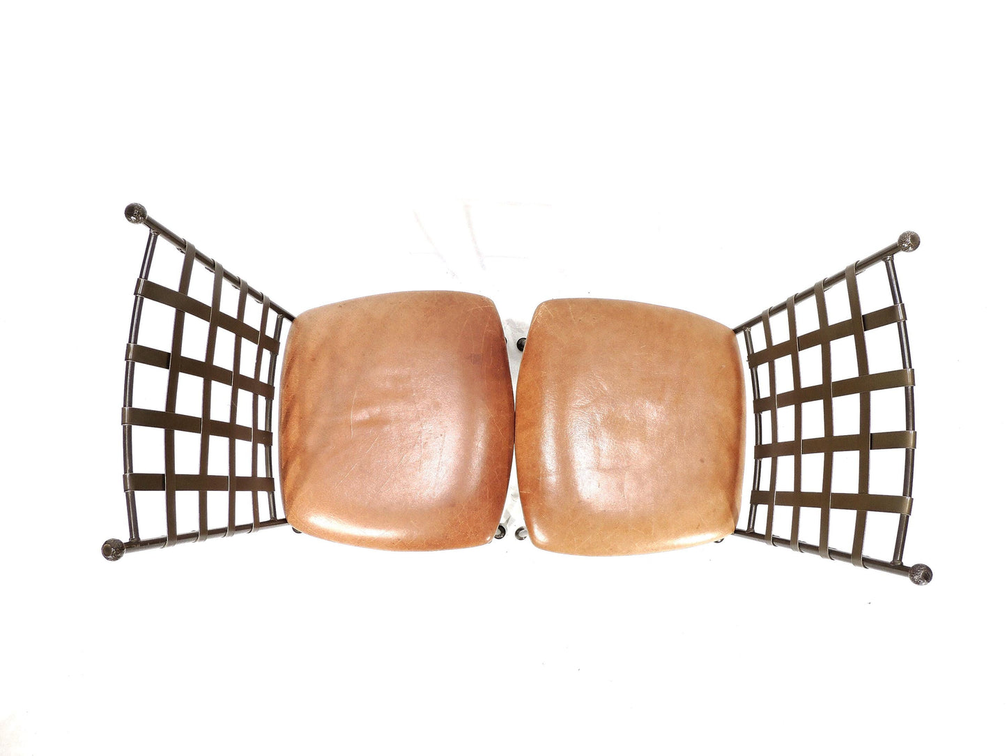 Original Charleston Forge American Metal Leather Side Chair