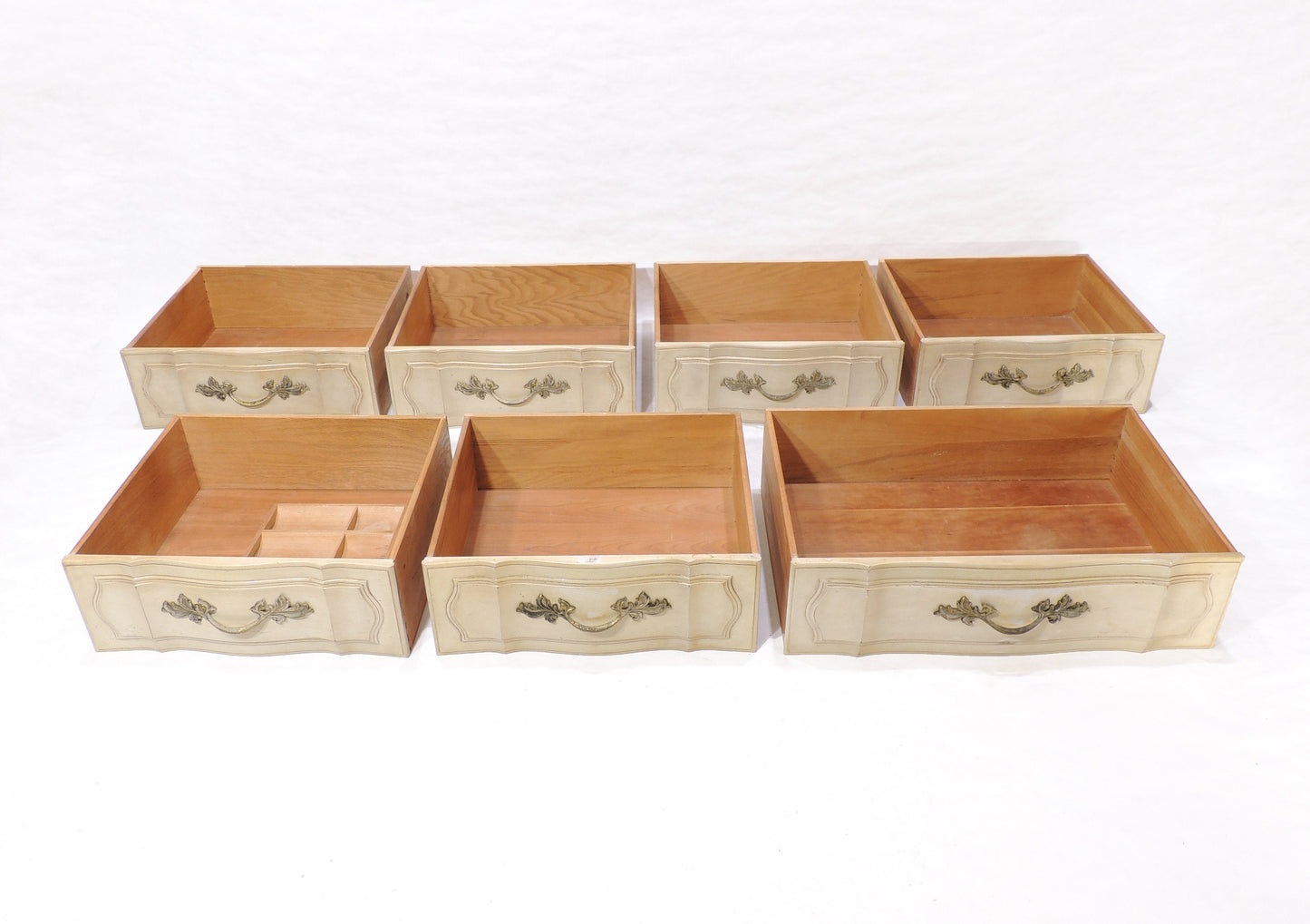 Large Rustic Thomasville Wood Dresser French Provincial