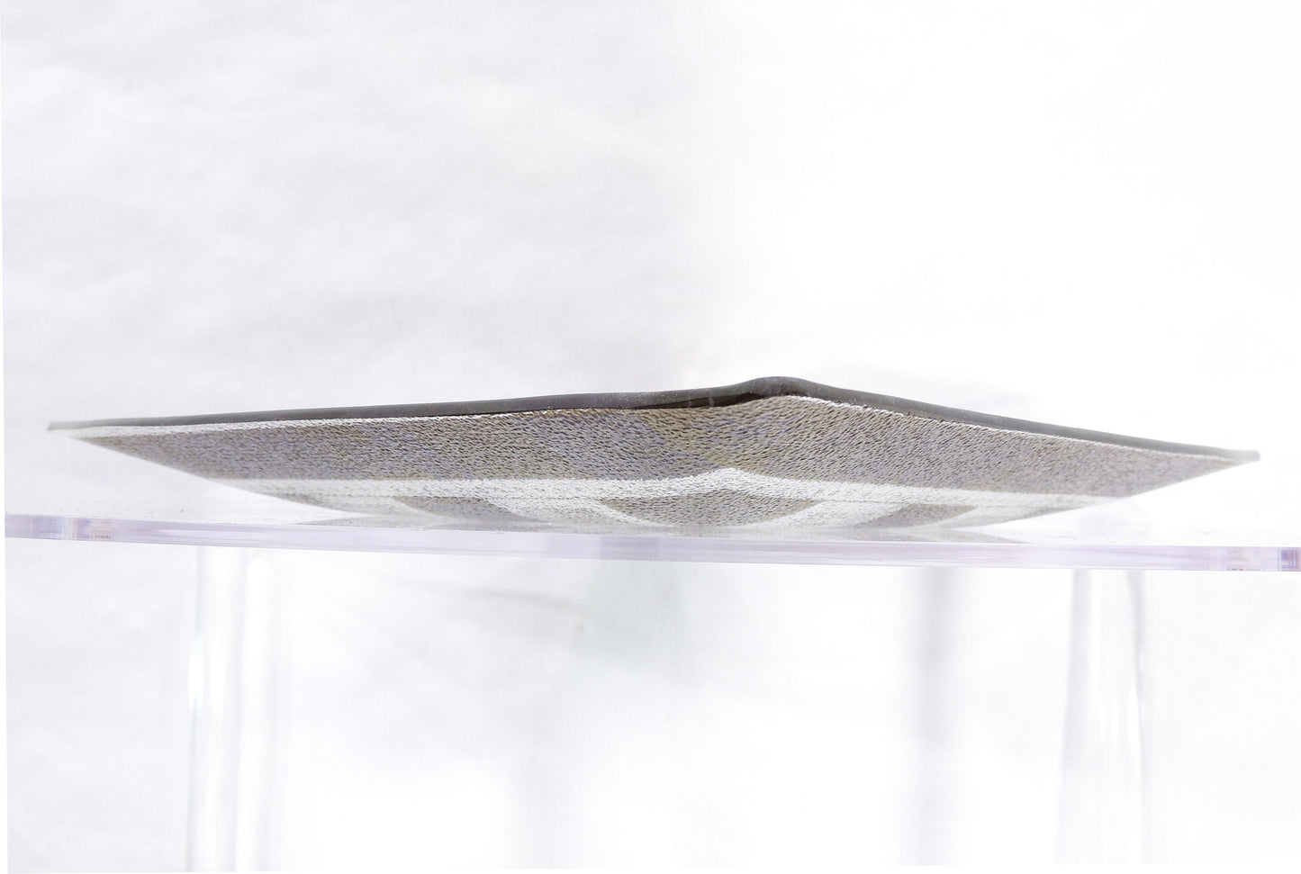 Vintage Modernist Era Georges Briard Gold Sun Square Bent Glass Tray