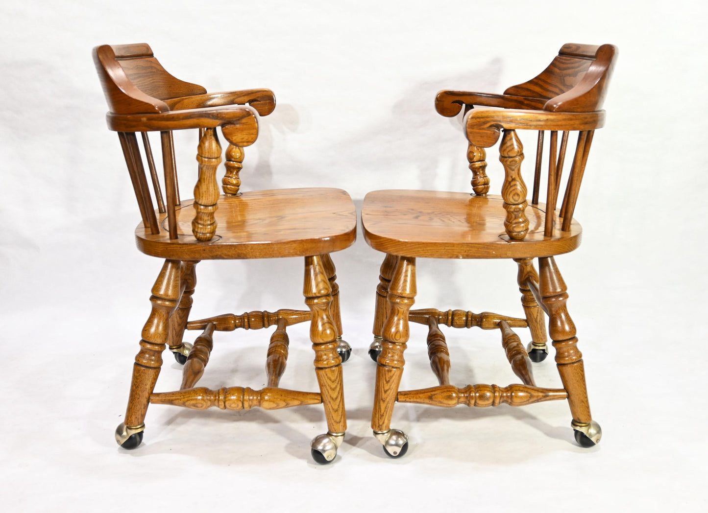 Vintage Original VA House Solid Wood Captain Windsor Dining Chair