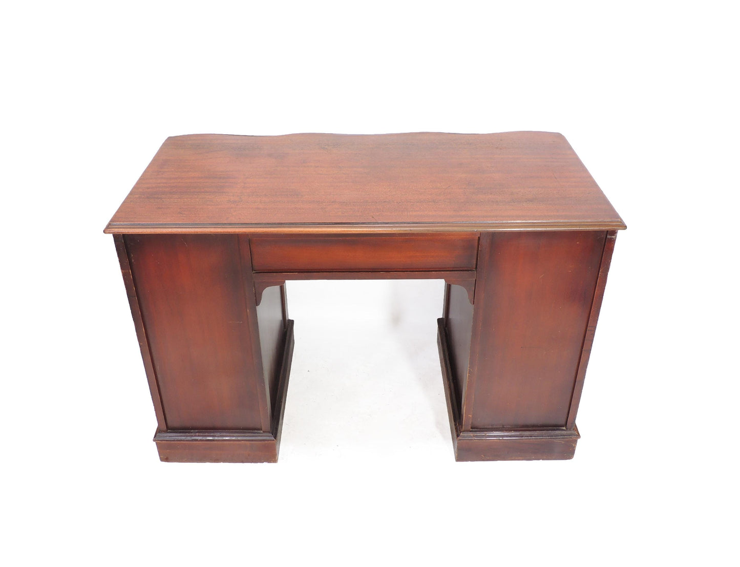 Vintage Wood Writing Table Desk w Drawers