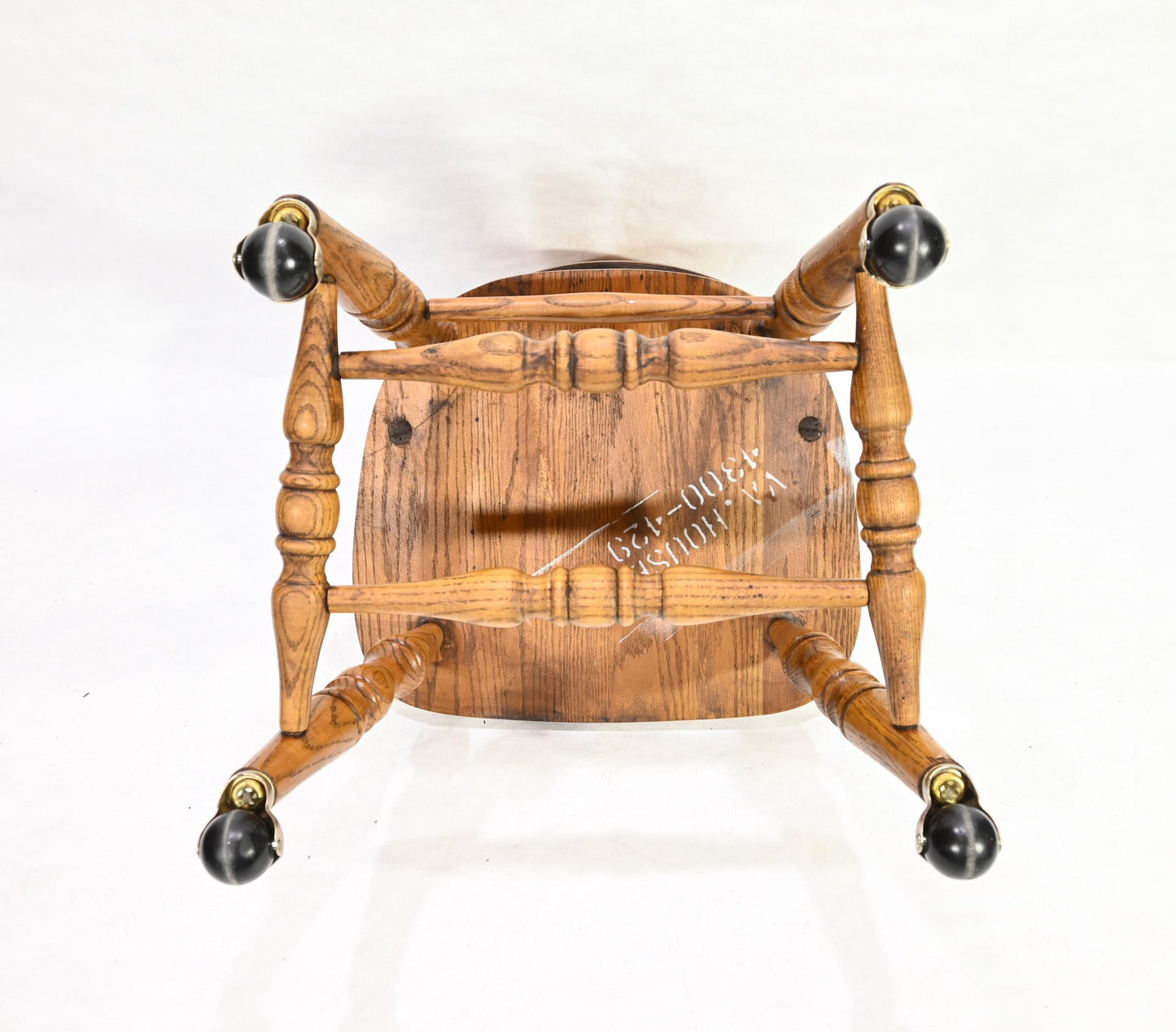 Vintage Original VA House Solid Wood Captain Windsor Dining Chair