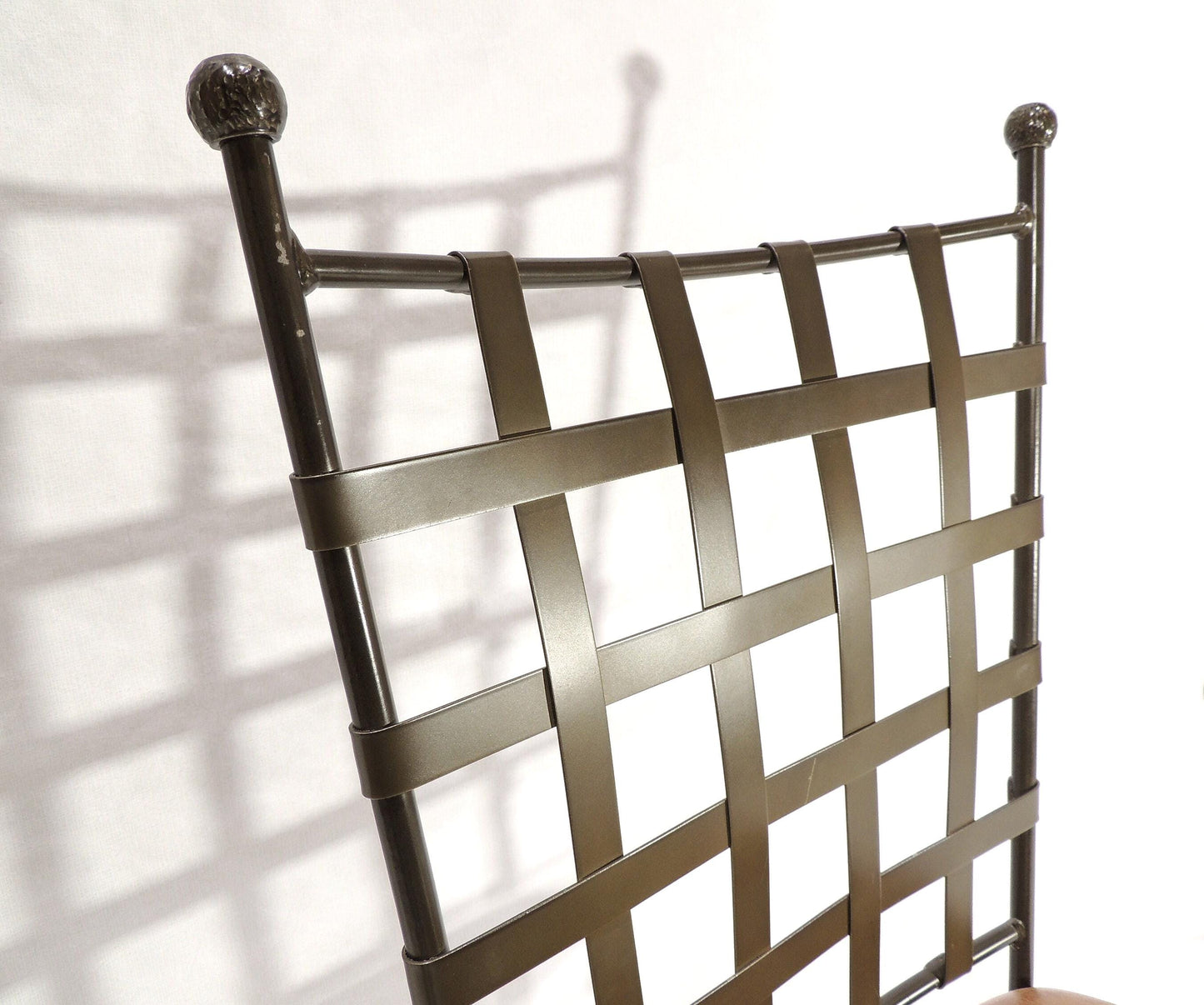 Original Charleston Forge American Metal Leather Side Chair