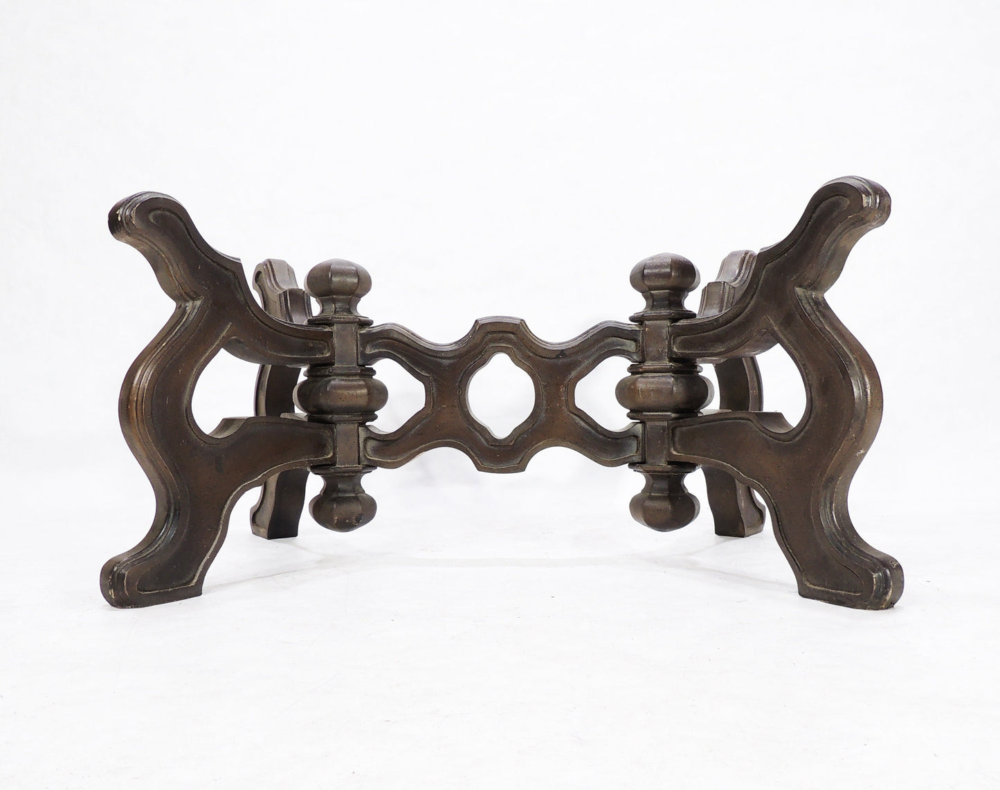 Vintage Victorian Style Spanish revival Dark Wood Cocktail Table Base