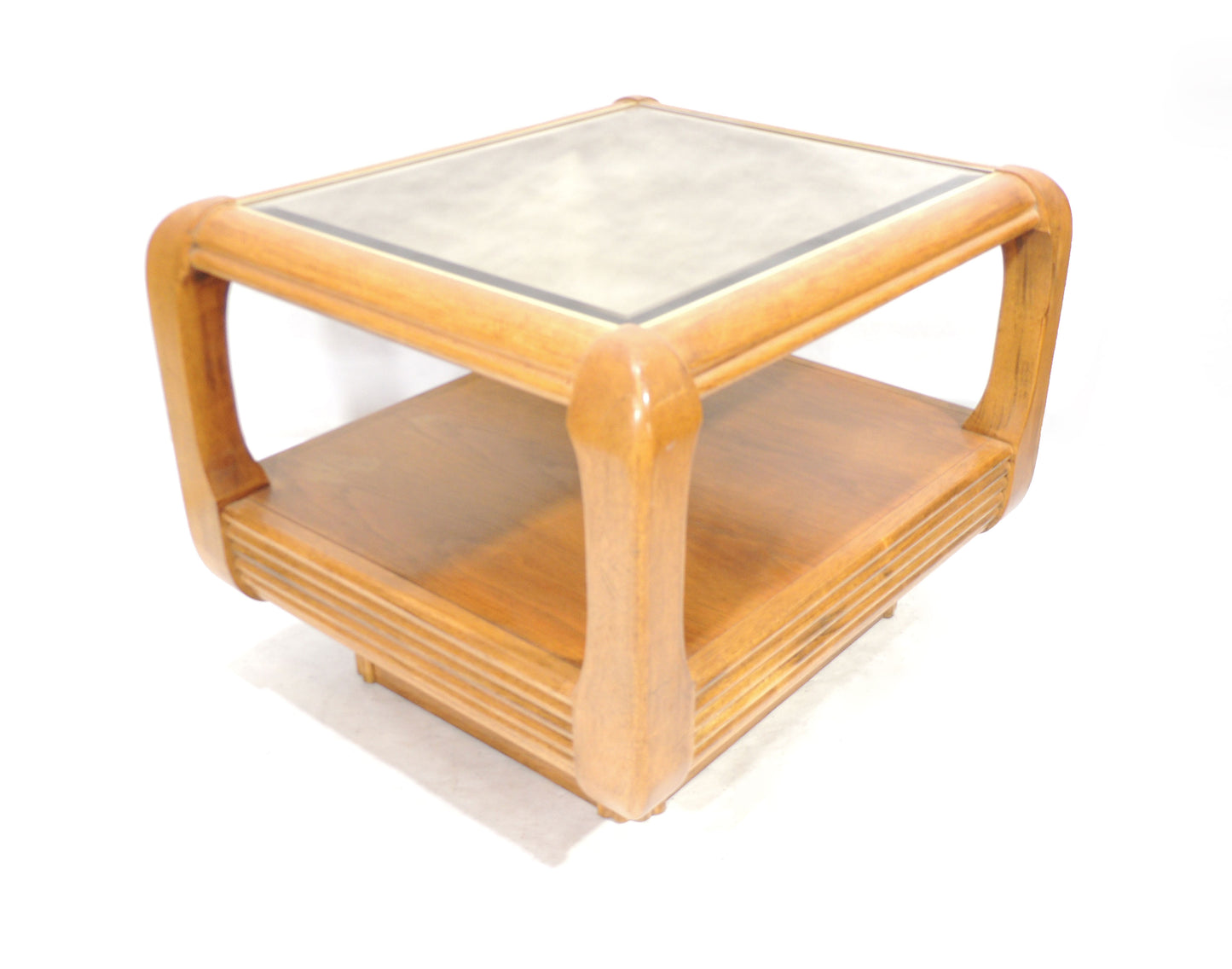 Vintage Side Table with Shelf Mirror top