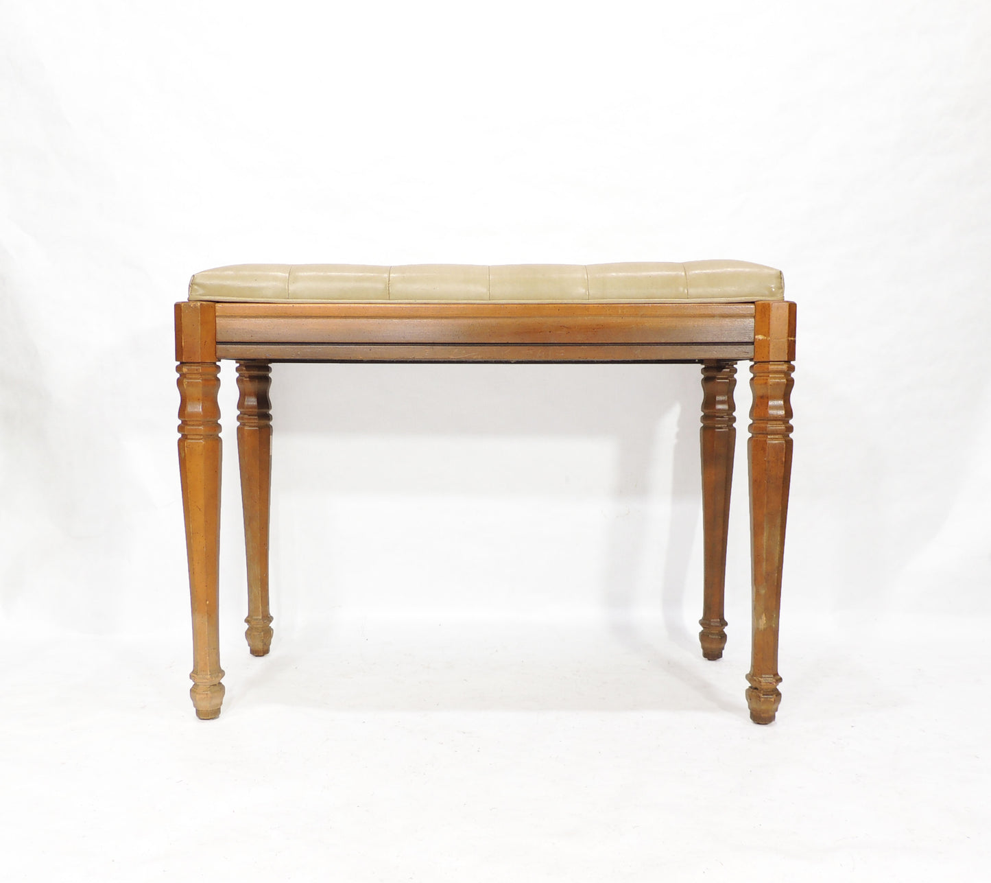 Vintage Kimball Wood Vinyl Seat Storage Piano Bench