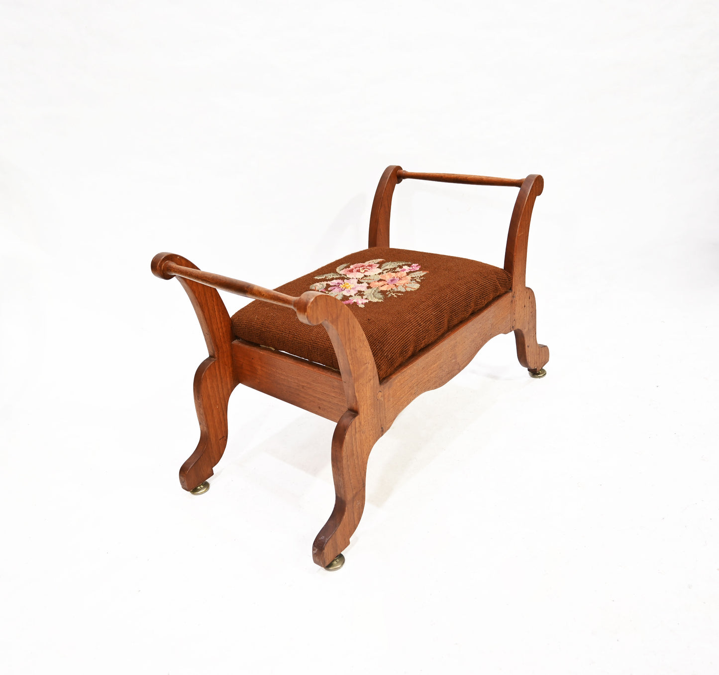 Vintage Georgian Walnut Foot stool