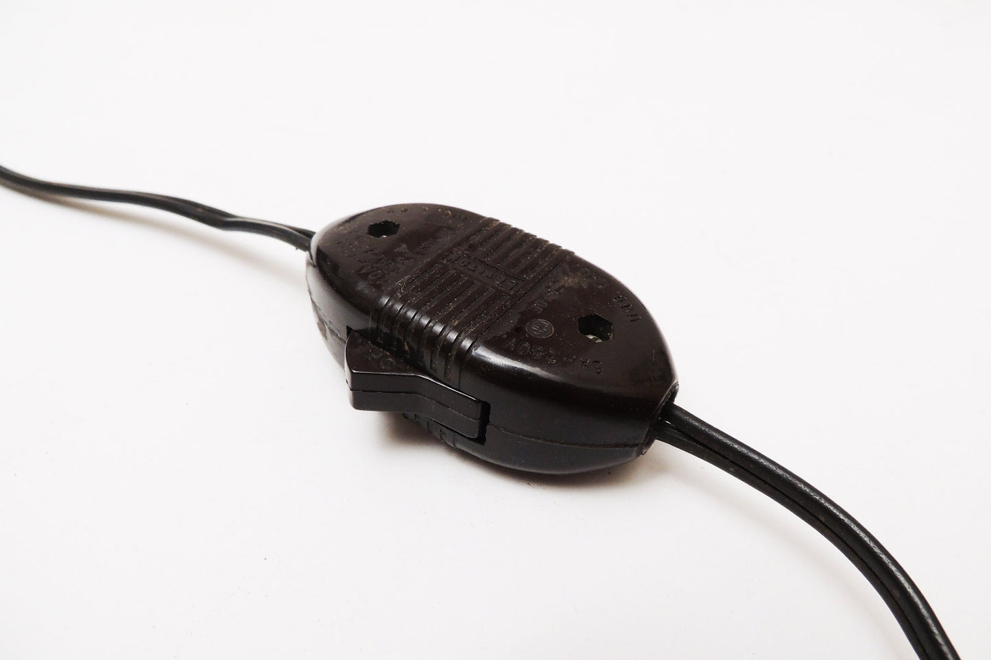 Mid-Century Modernist Era Black Metal Stationary Night Light Table Lamp Organizer