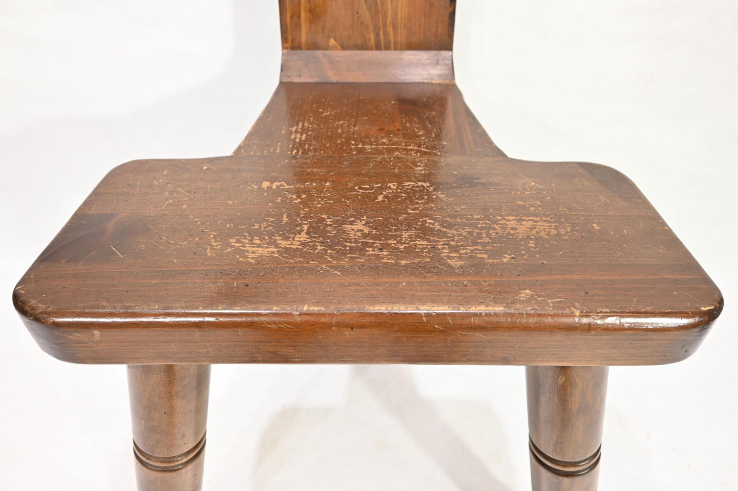 Original William Fetner Rustic Chair Solid Wood Primitive Design