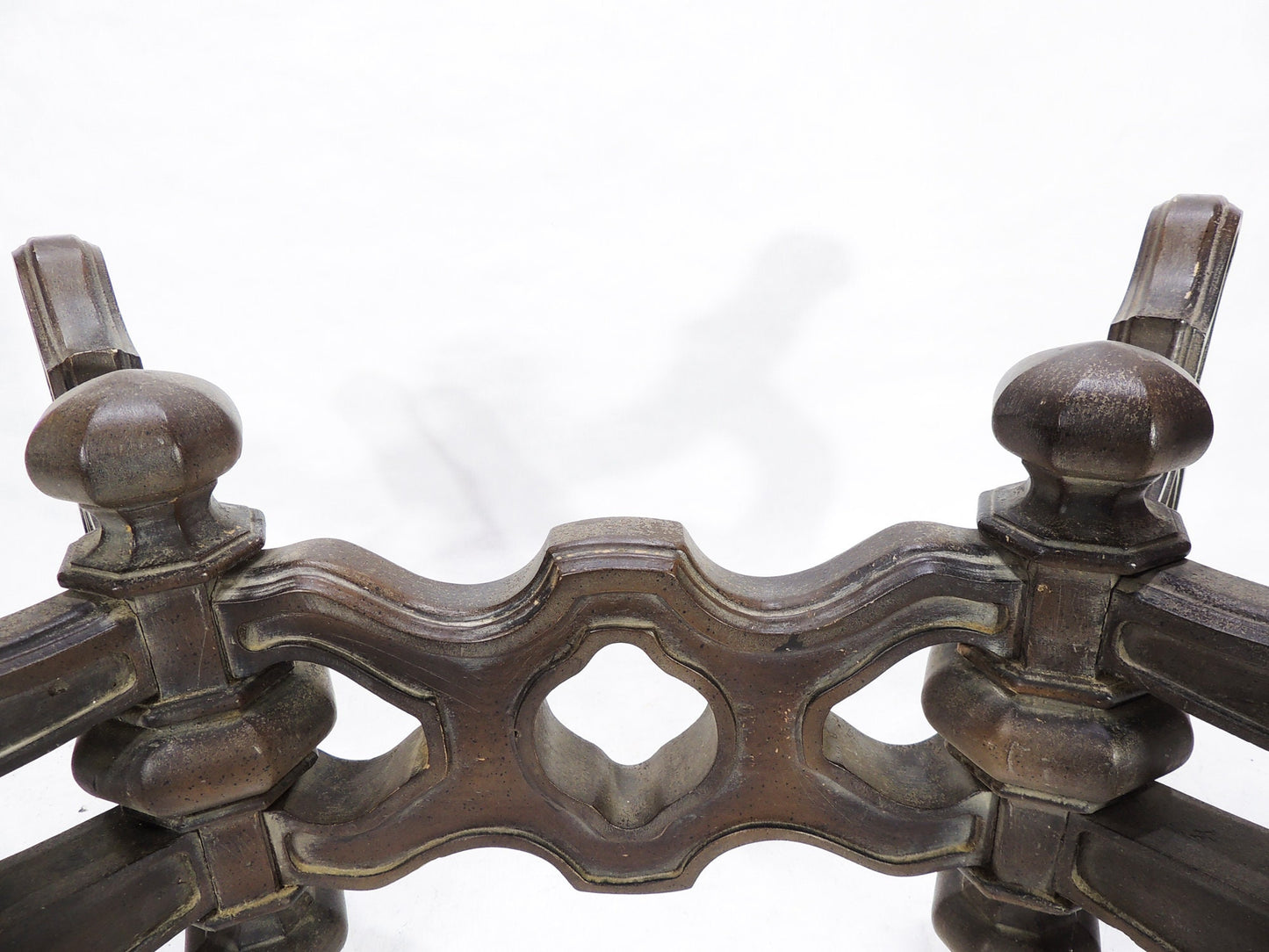 Vintage Victorian Style Spanish revival Dark Wood Cocktail Table Base