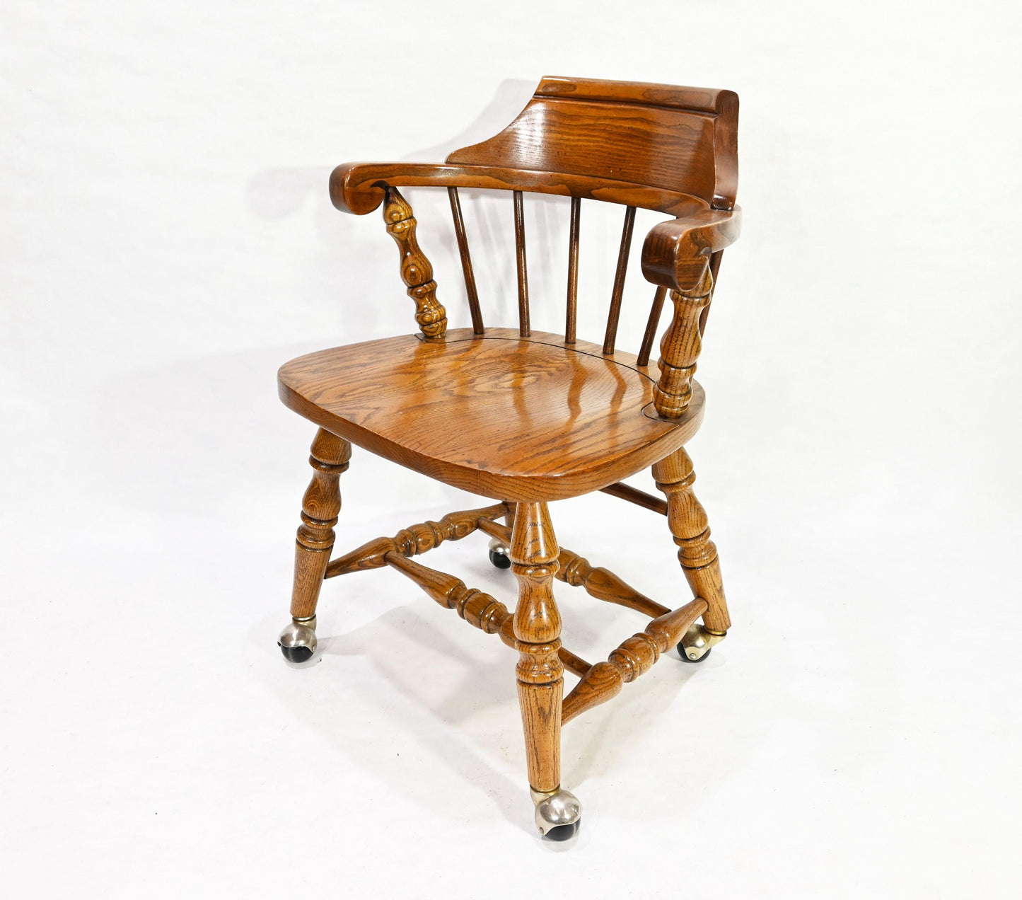 Vintage Original VA House Solid Wood Captain Windsor Dining Chair