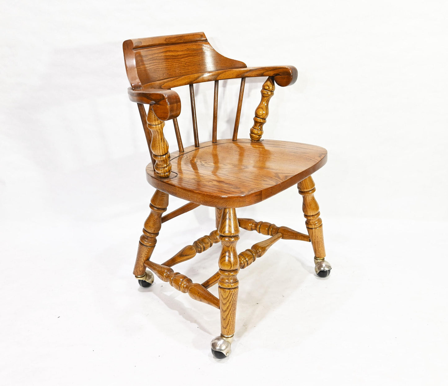 Vintage Original VA House Solid Wood Captain Windsor Dining Chair