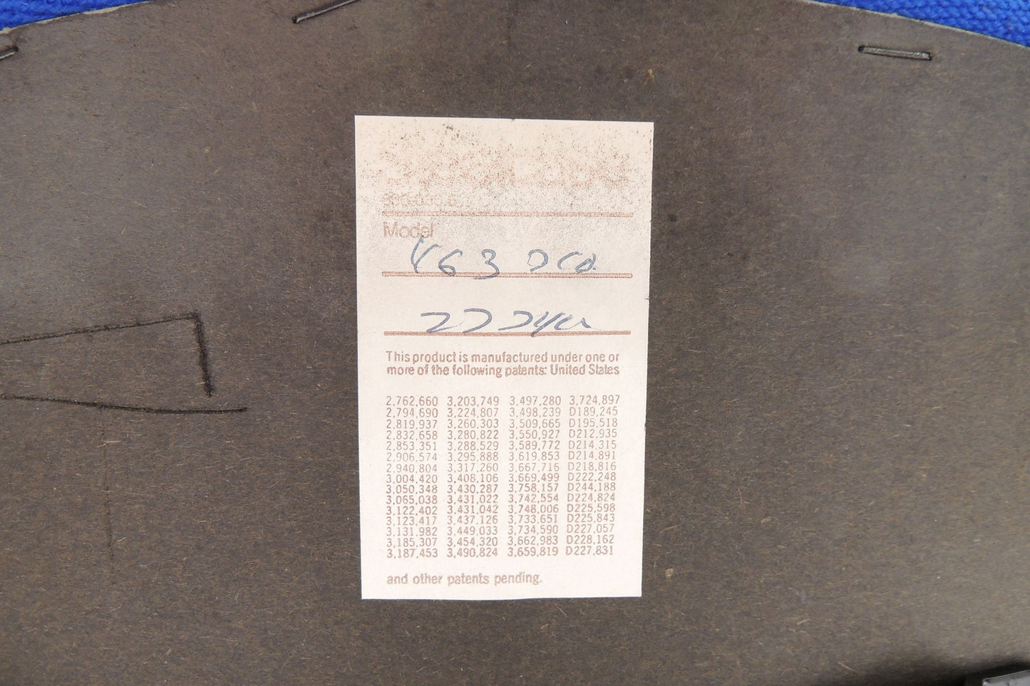 Vintage Steelcase Blue Cloth Metal Swivel Rolling Drafting Stool