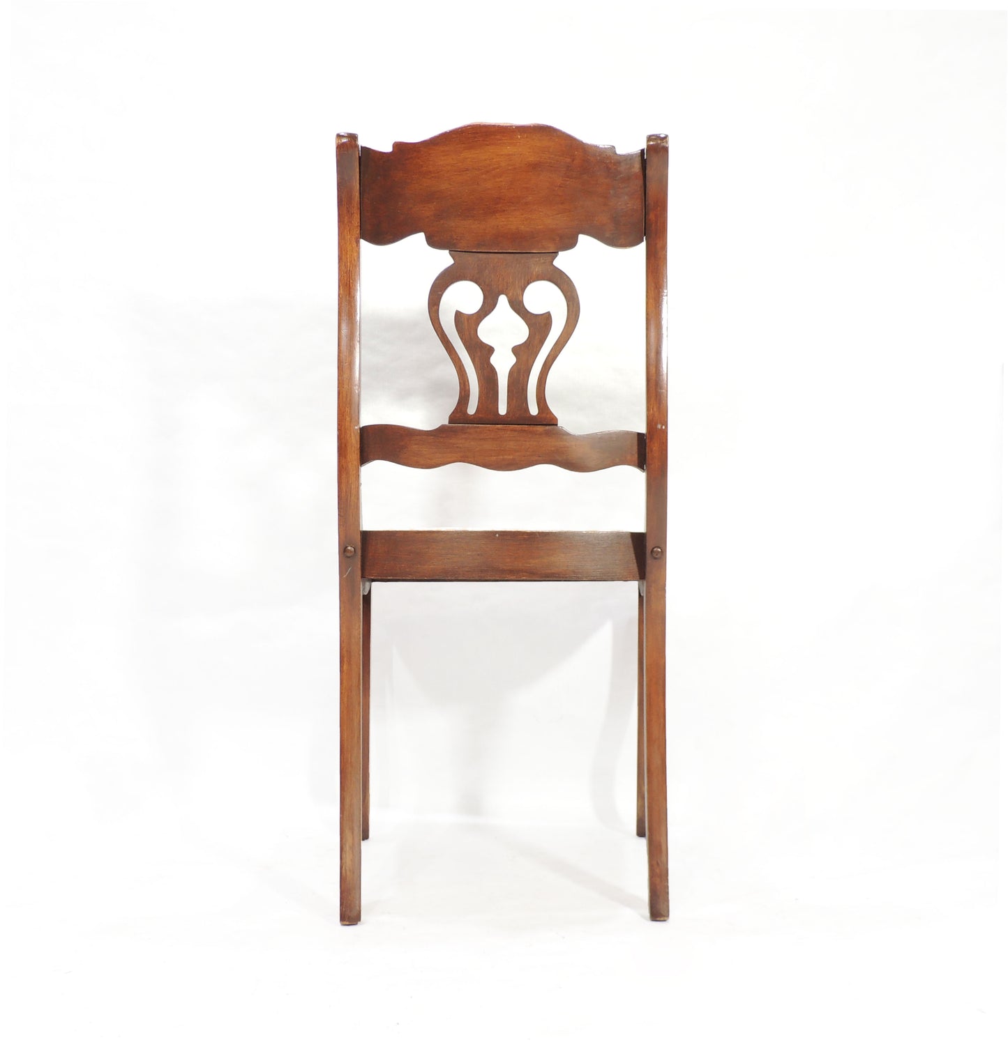 Vintage Associated Factories Roseback Solid Wood Dining Chair