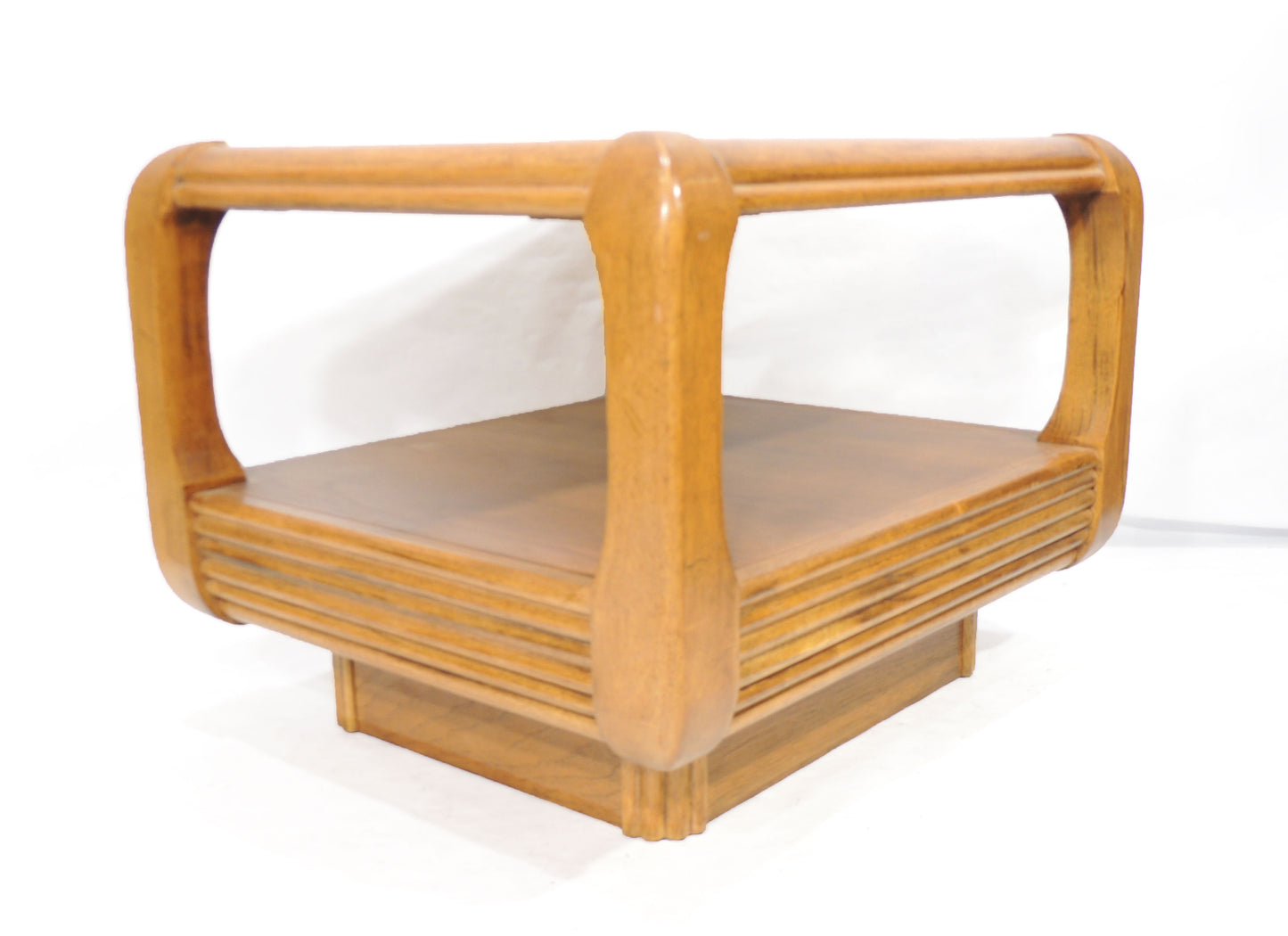 Vintage Side Table with Shelf Mirror top