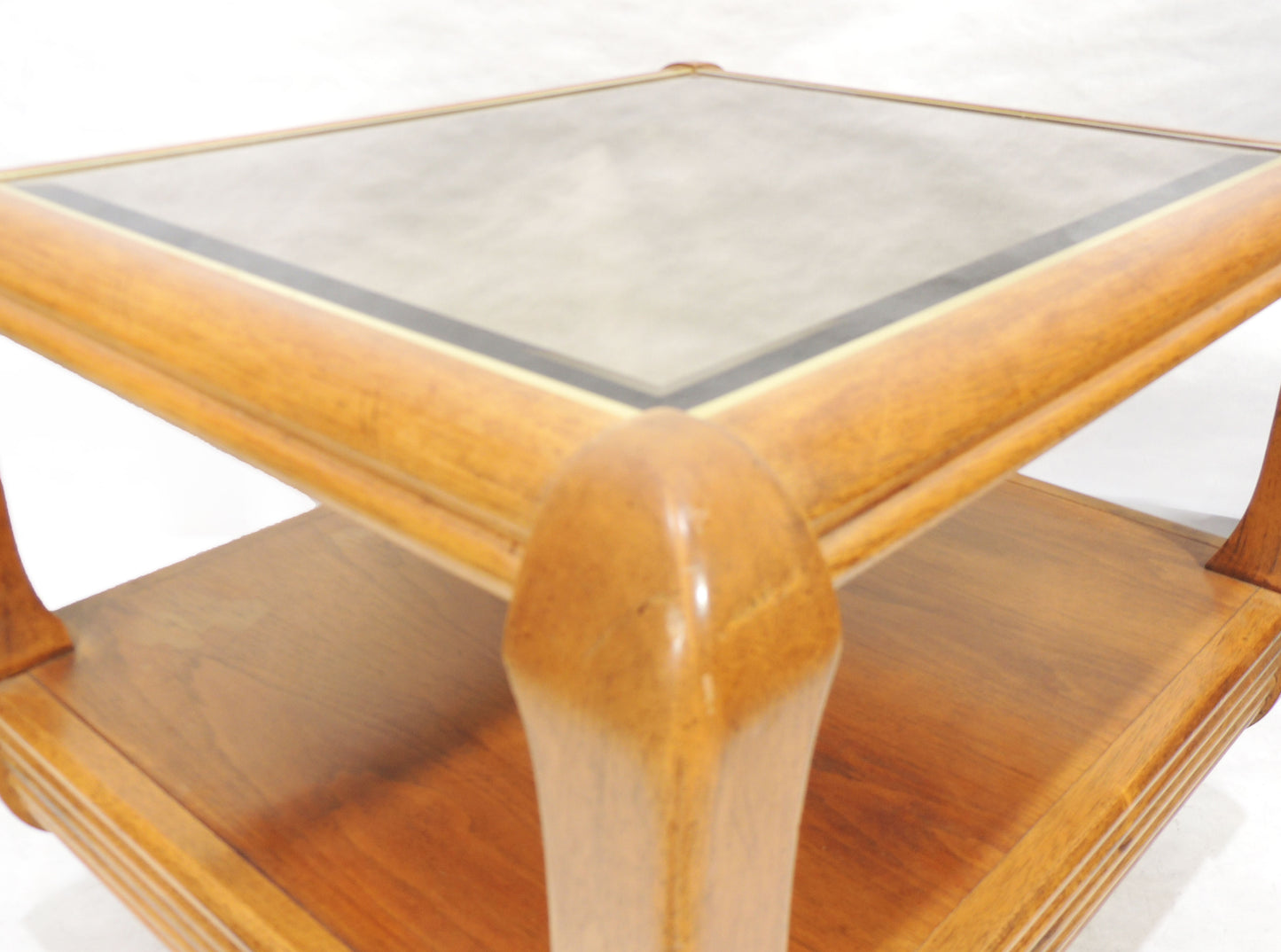 Vintage Side Table with Shelf Mirror top