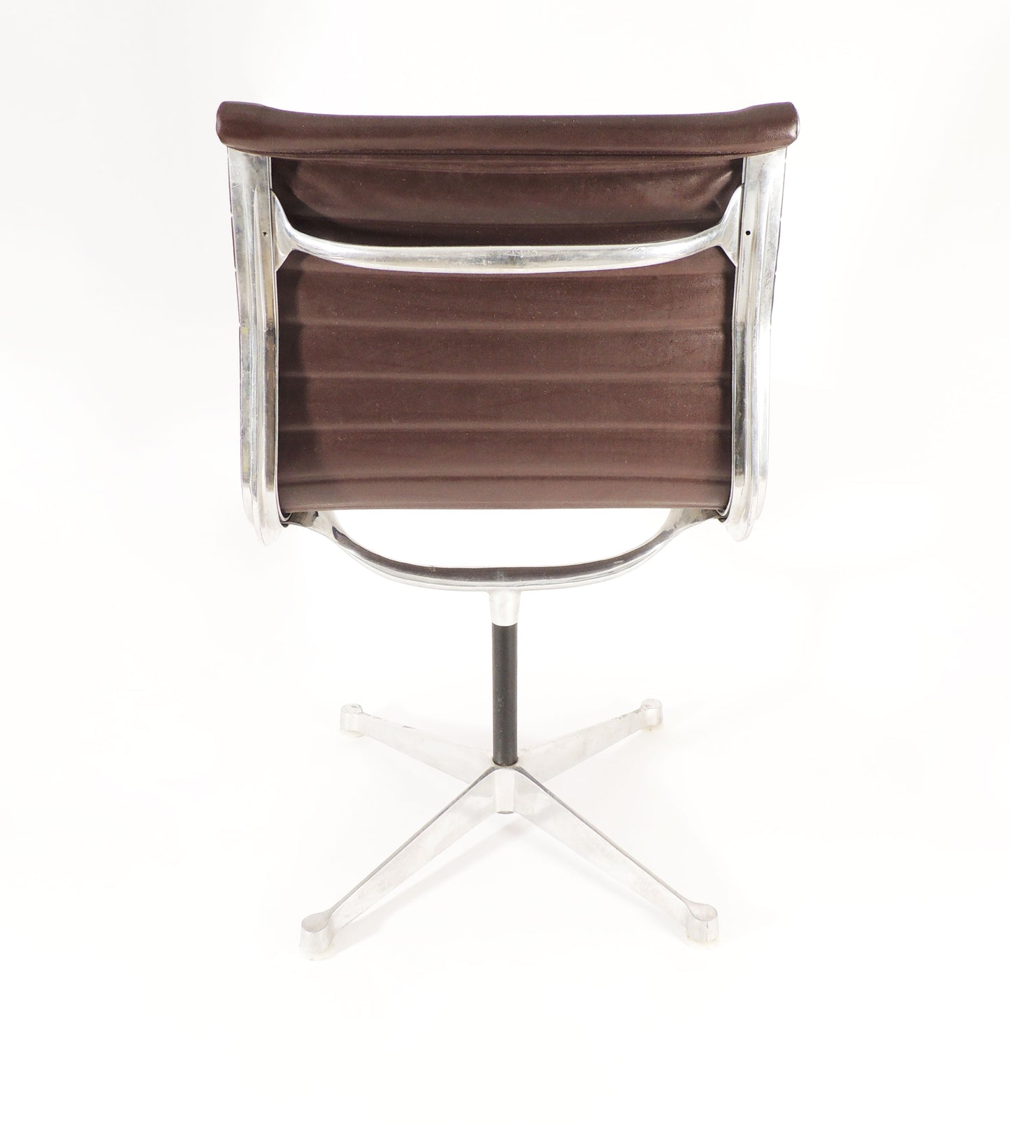 Original Vintage Eames for Herman Miller Aluminum Brown Vinyl Chair