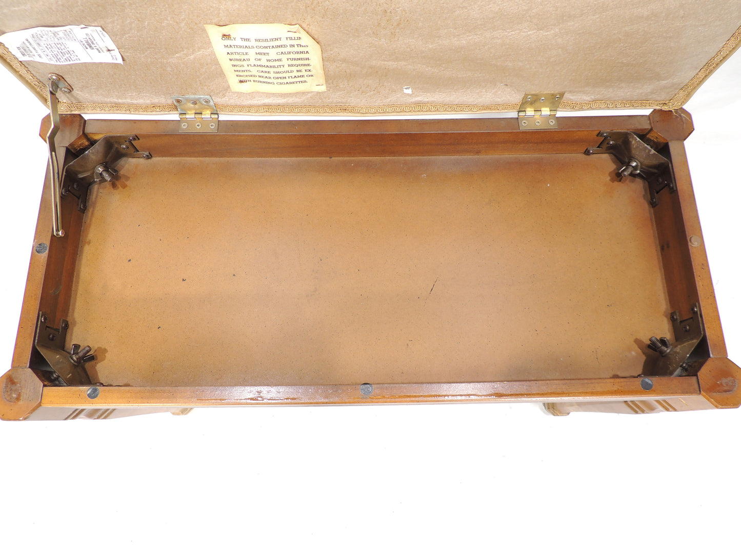 Vintage Kimball Wood Vinyl Seat Storage Piano Bench