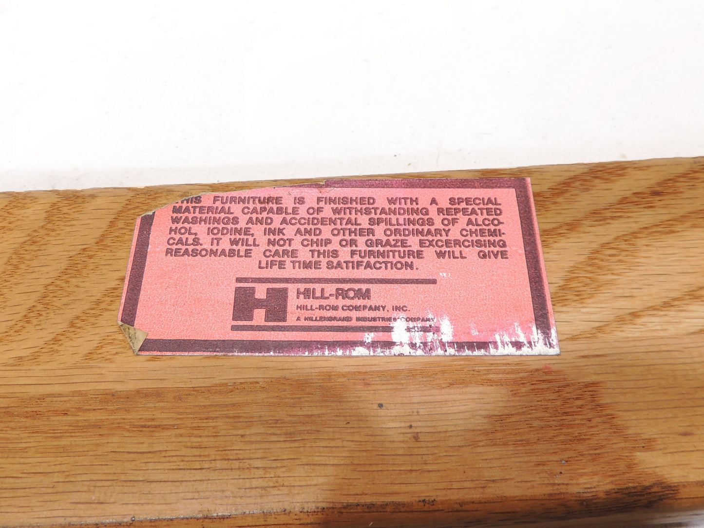 Vintage MCM era Orange Vinyl Wood Ottoman Stool