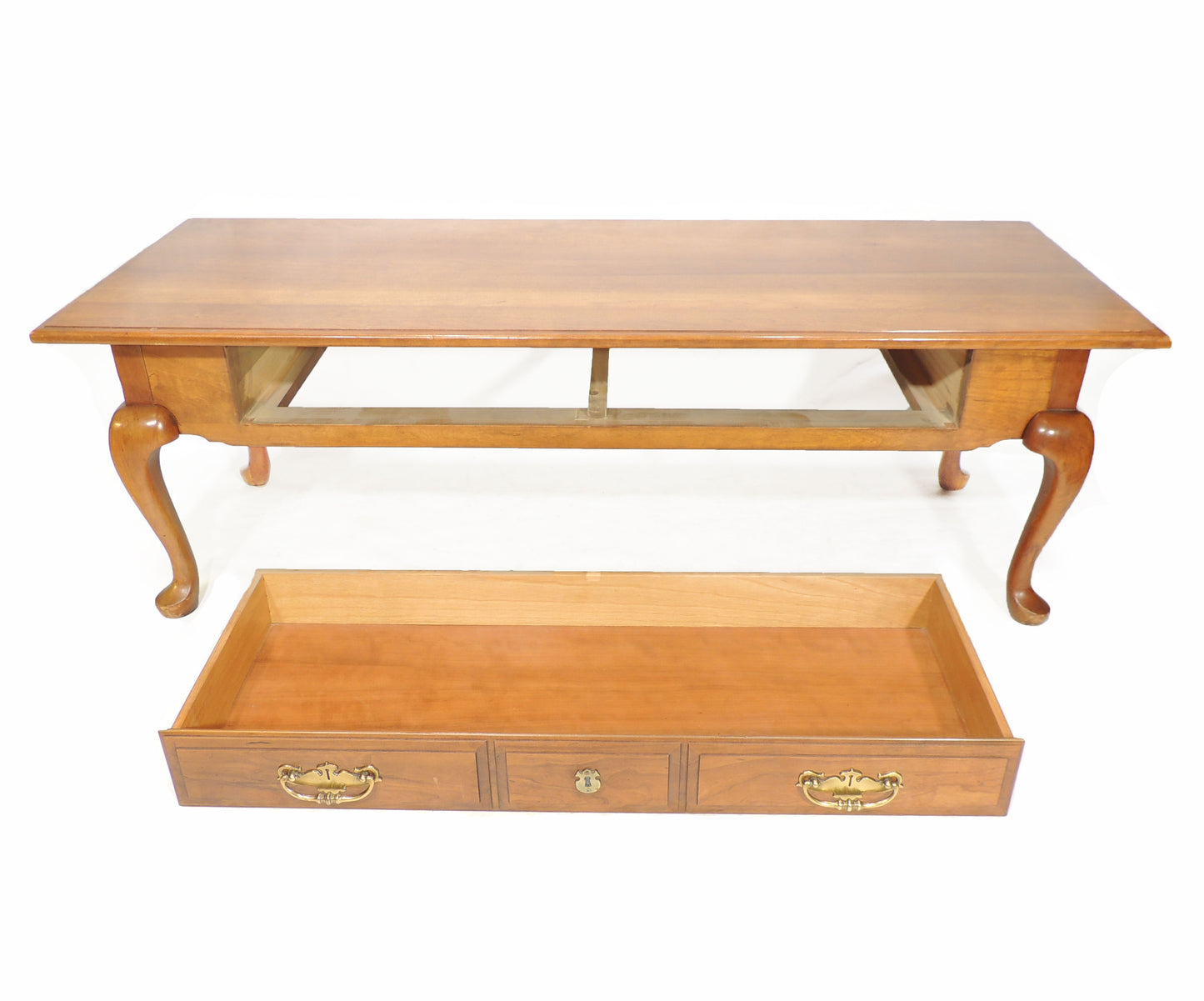 Vintage Thomasville Coffee Tea Table with Large drawer French Country Provincial Design