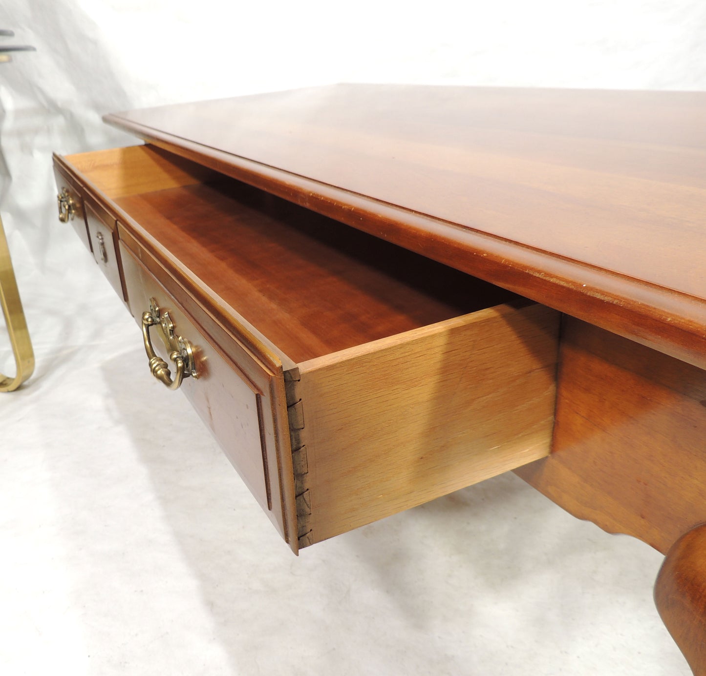 Vintage Thomasville Coffee Tea Table with Large drawer French Country Provincial Design