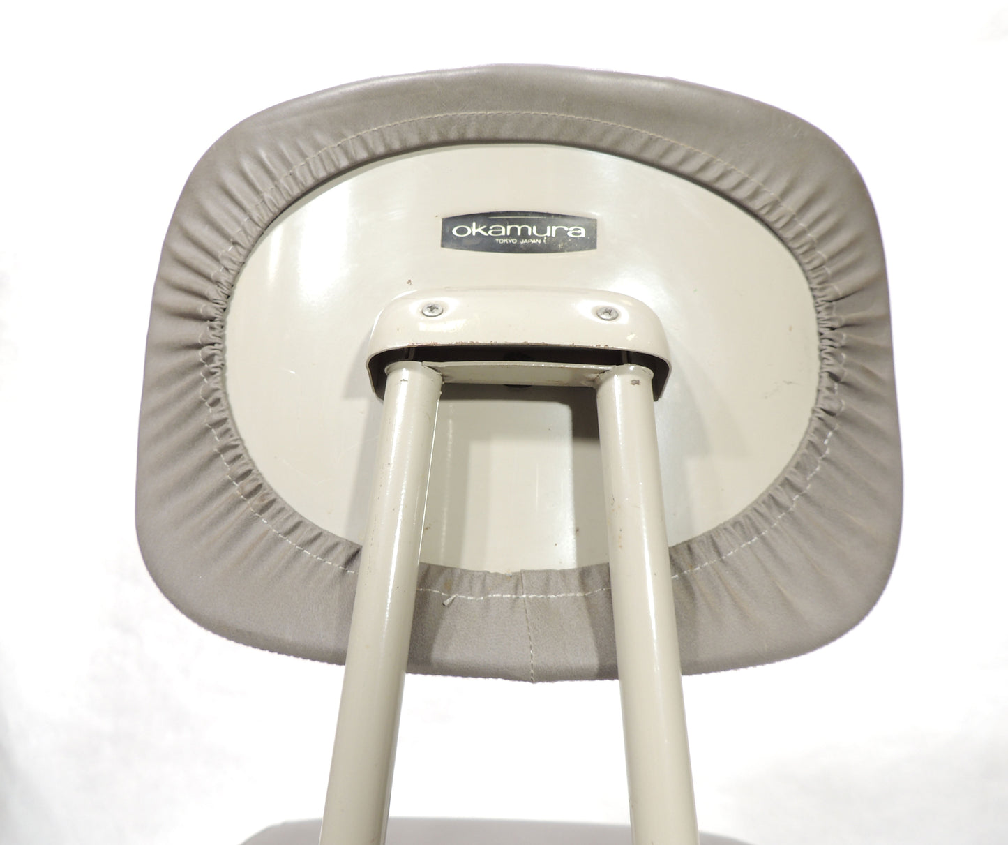 Original Okamura Industrial Adjustable Swivel Rolling Office Chair