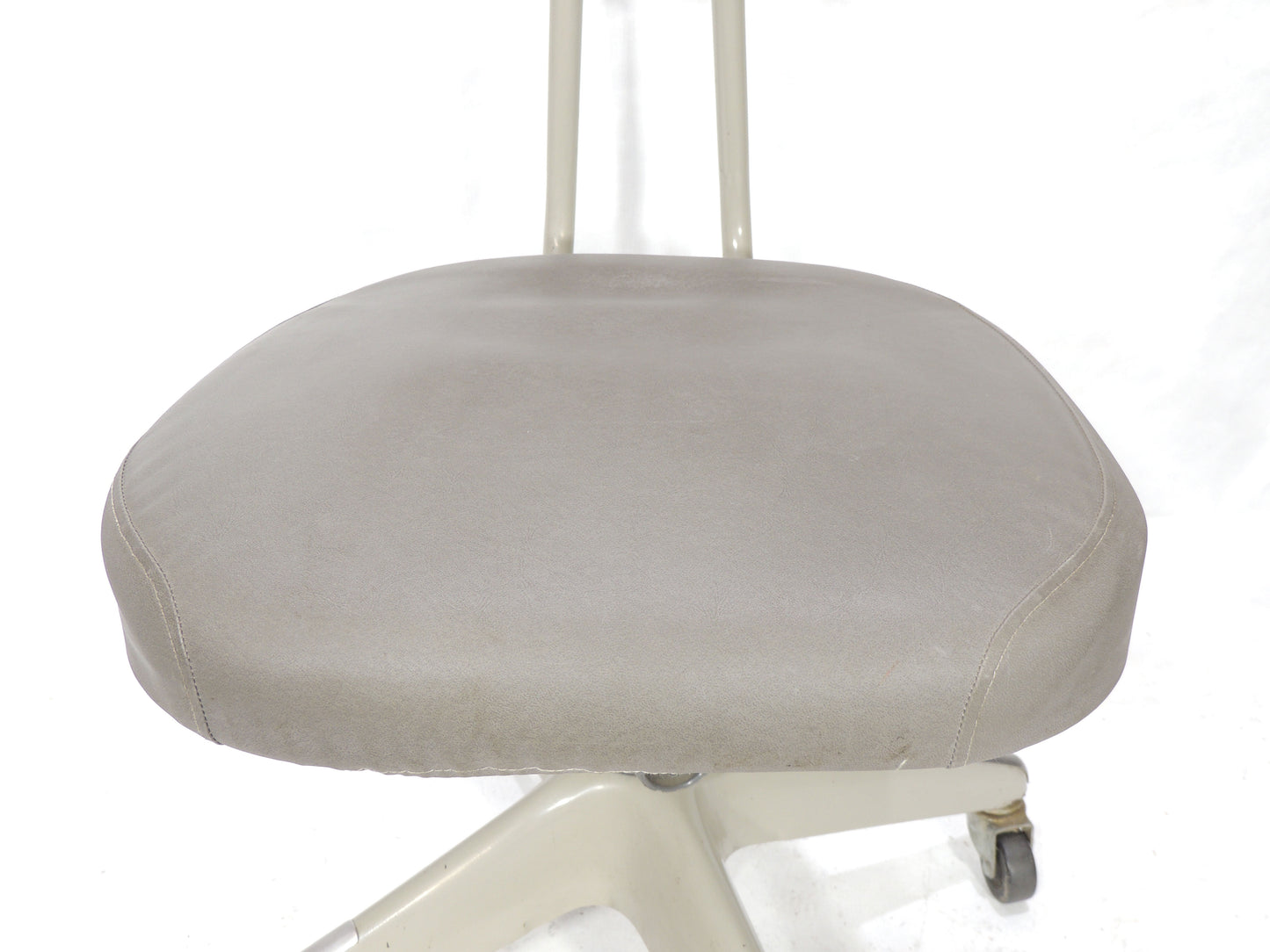 Original Okamura Industrial Adjustable Swivel Rolling Office Chair