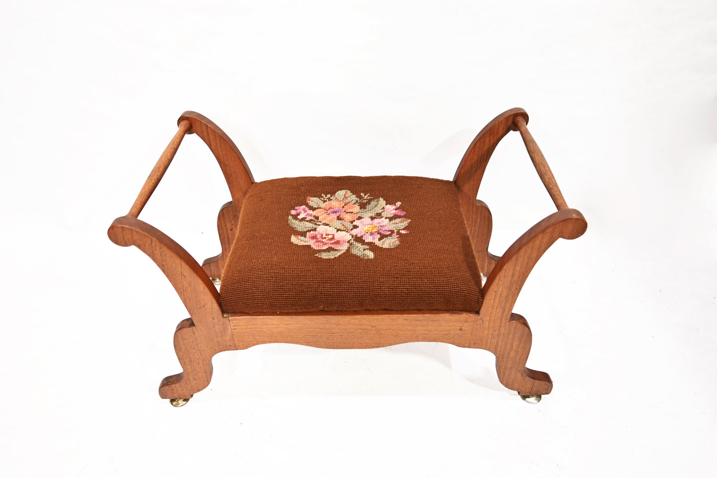 Vintage Georgian Walnut Foot stool