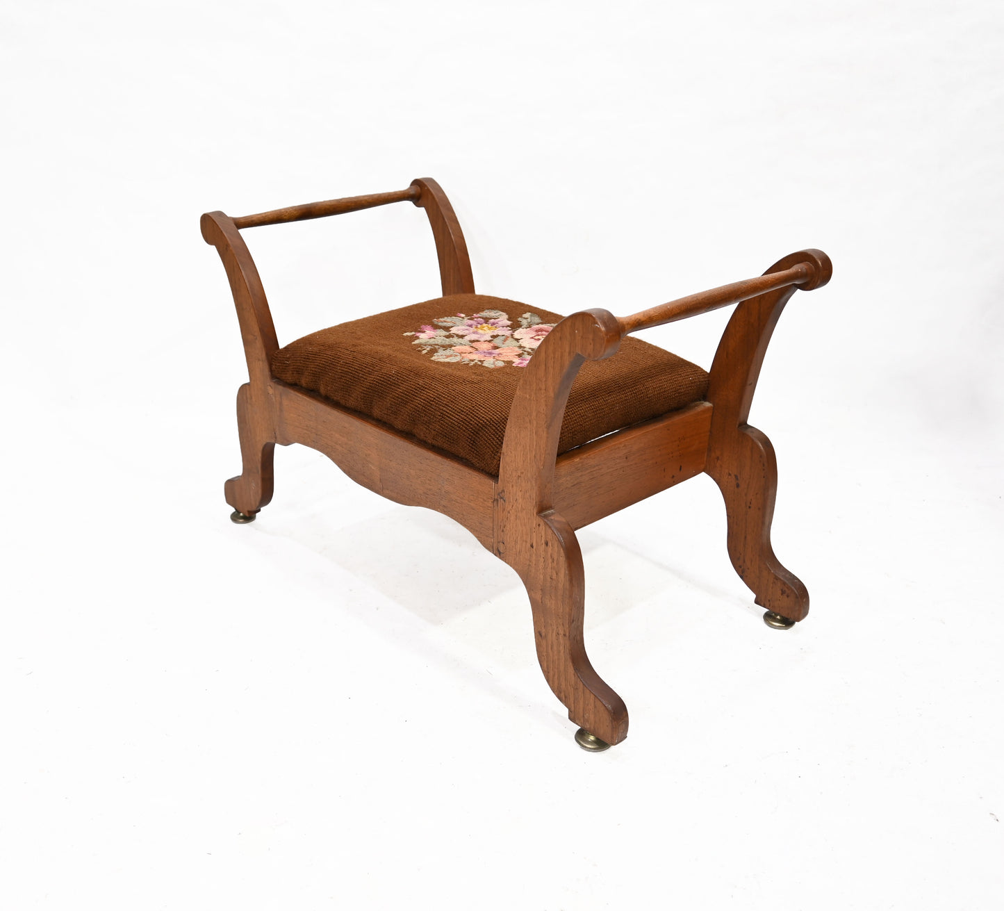 Vintage Georgian Walnut Foot stool