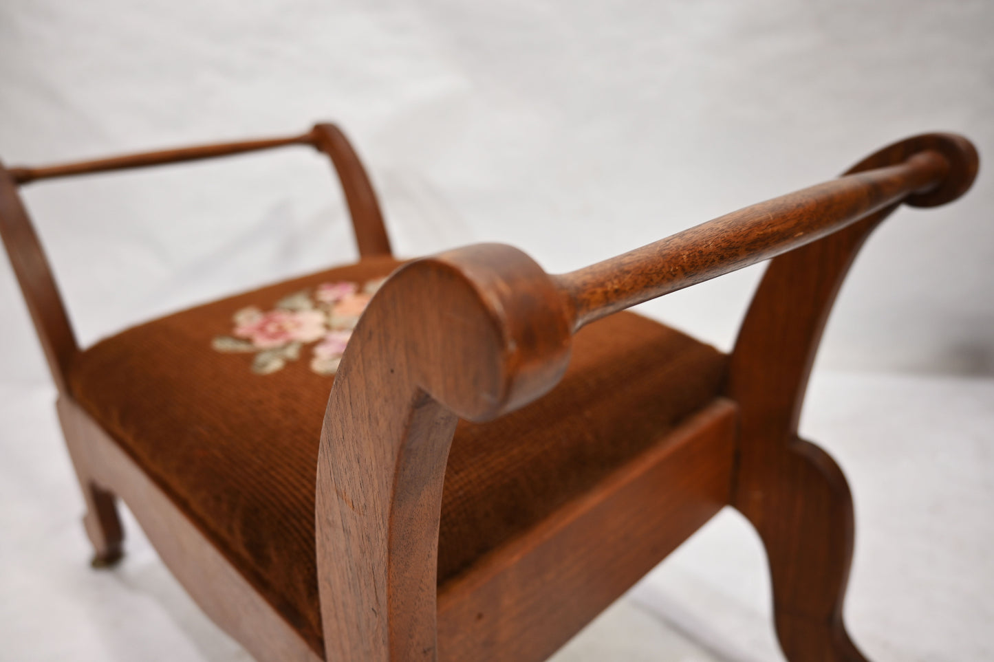 Vintage Georgian Walnut Foot stool